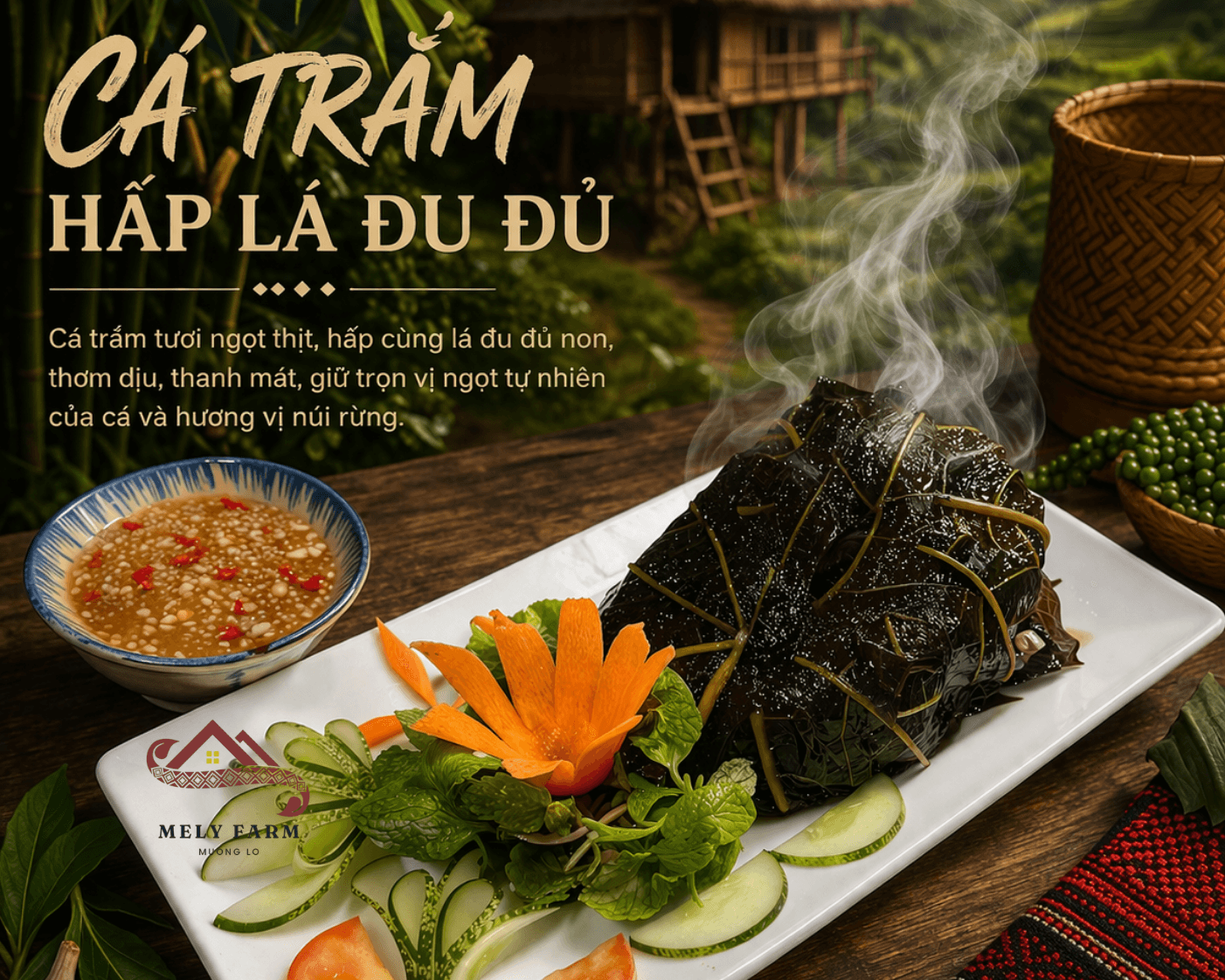 Cá Trắm Hấp Đủ Đủ