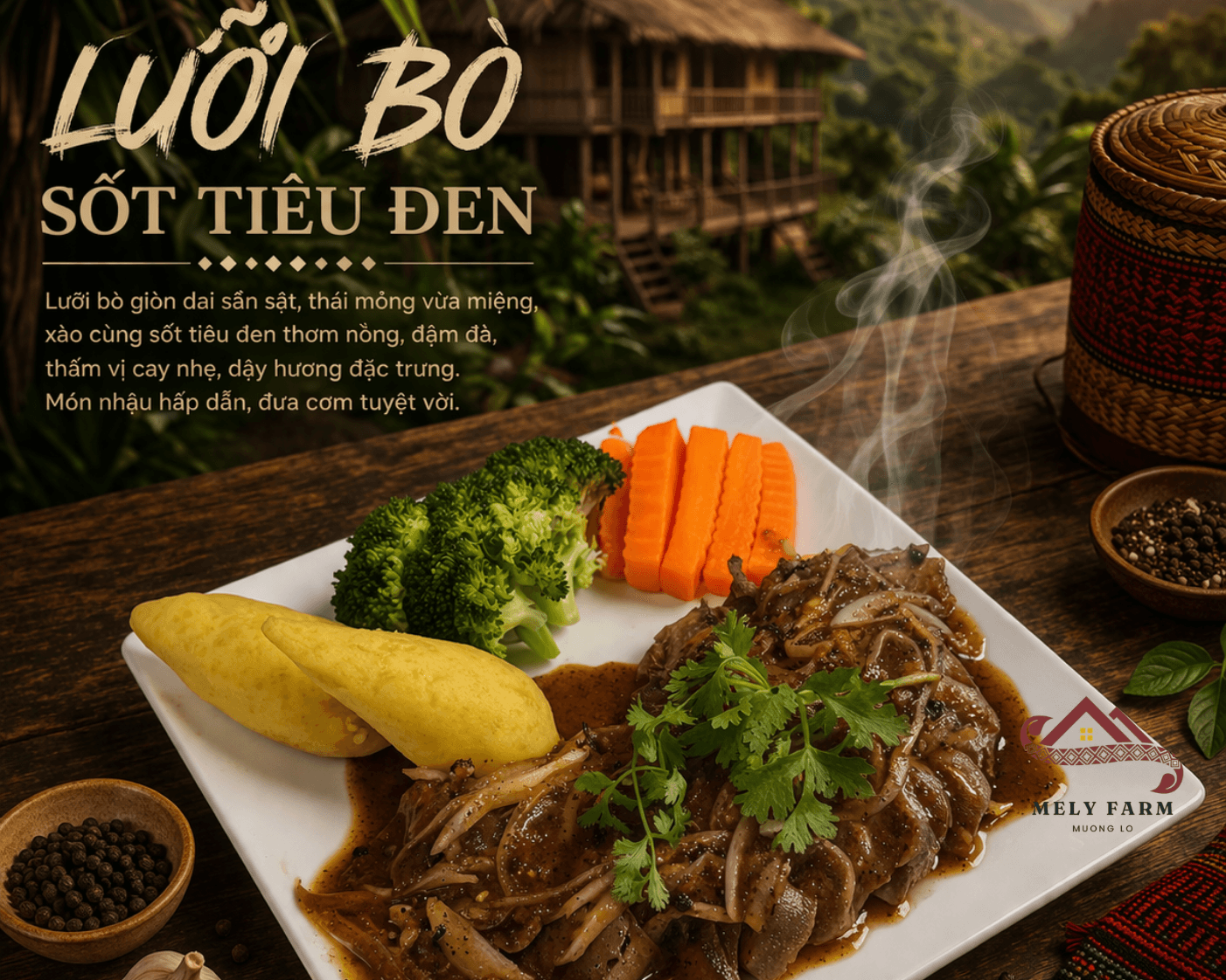 Lưỡi Bò Sốt Tiêu Đen
